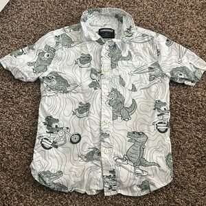 5/$25 Dino Short Sleeve Button Down